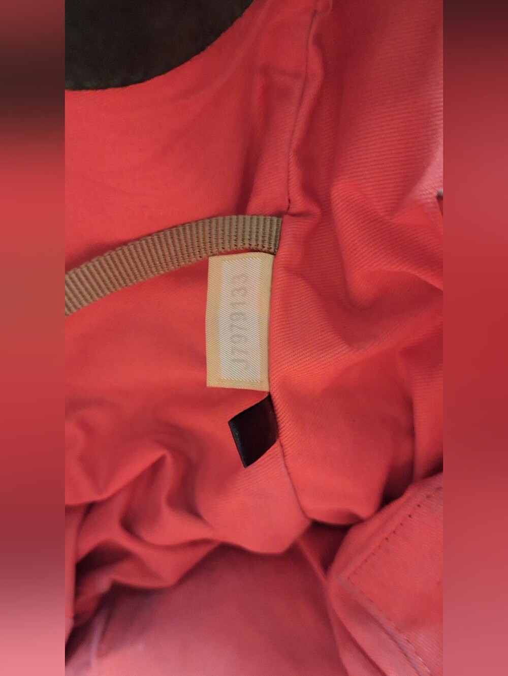 Dooney and Bourke Florentine Leather Pocket Shopper, RED, GUC - Picture 15 of 16